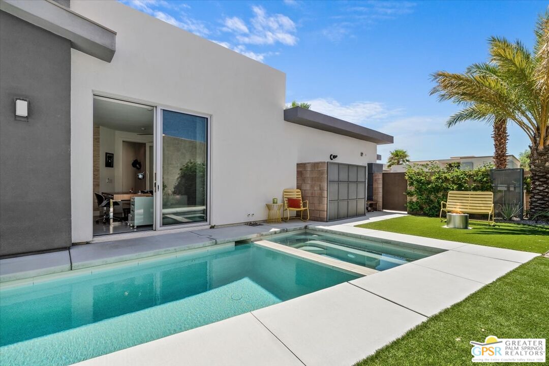 4201 Amber Lane Palm Springs, CA 92262 - Photo 40 of 55 a view of a backyard with swimming pool