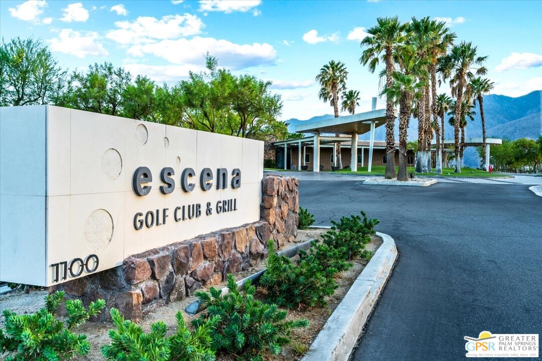 4201 Amber Lane Palm Springs, CA 92262 - Photo 52 of 55 a sign that is on the side of the road