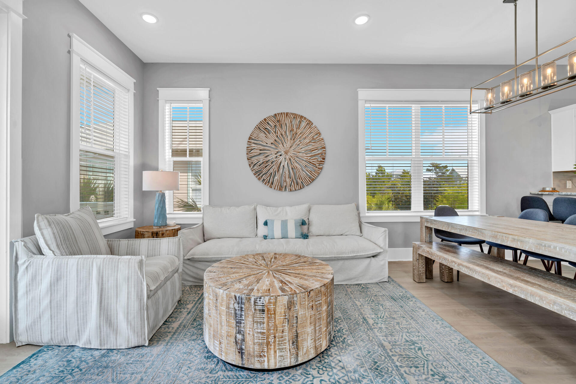50 West Blue Crab Loop Inlet Beach, FL 32461 - Photo 22 of 67 a living room with furniture and a large window