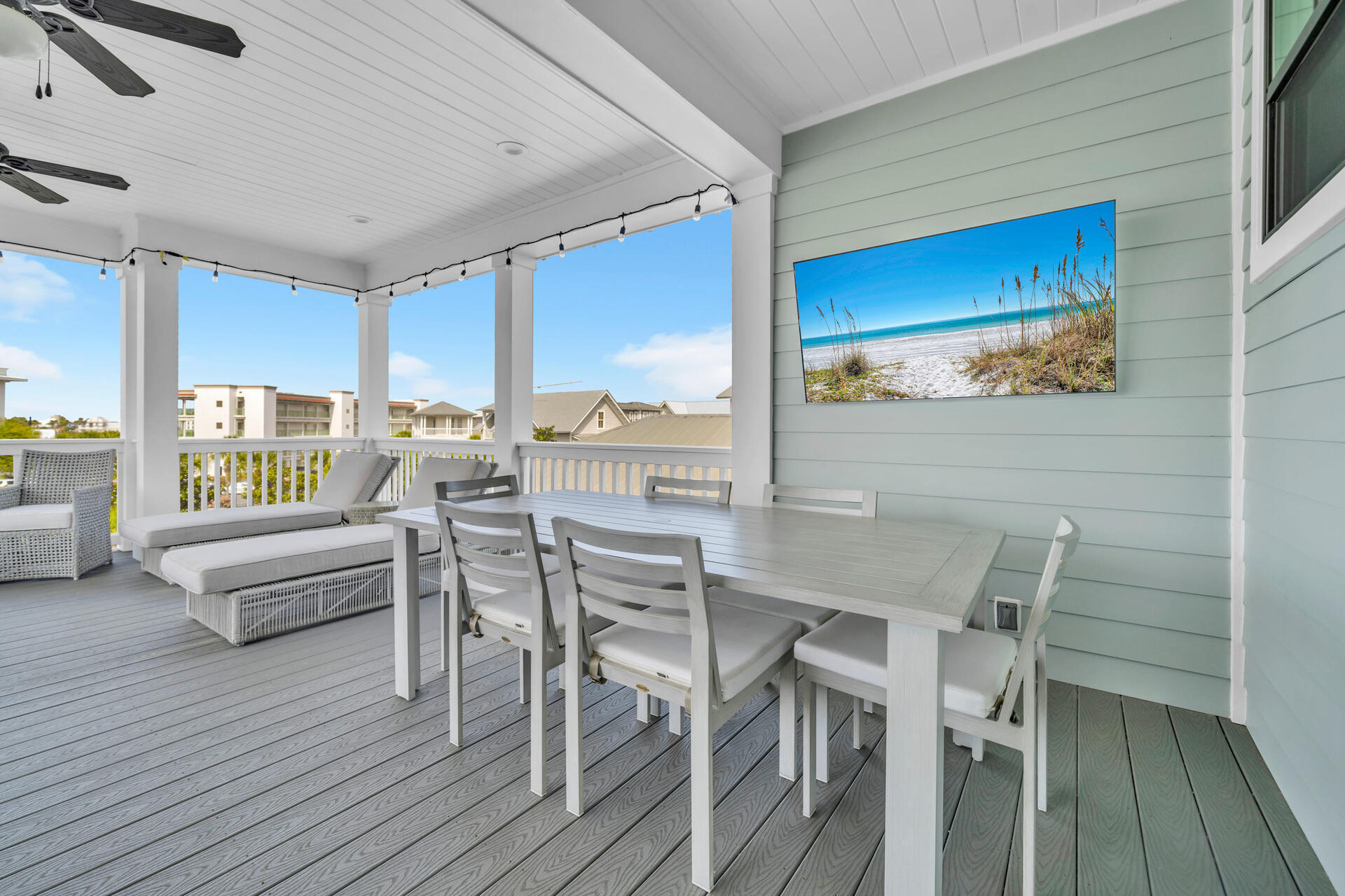 50 West Blue Crab Loop Inlet Beach, FL 32461 - Photo 42 of 67 a dining room with furniture and wooden floor