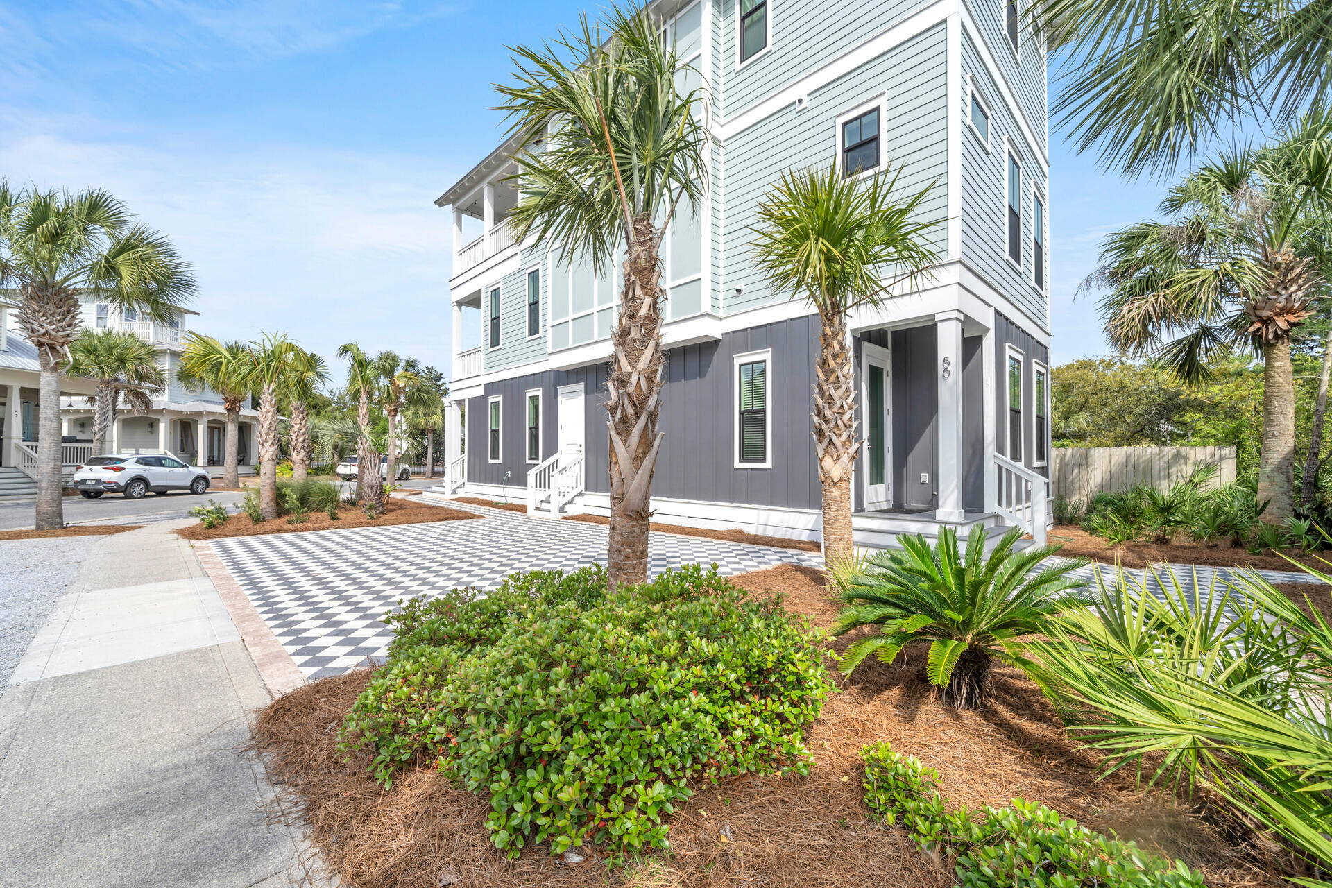 50 West Blue Crab Loop Inlet Beach, FL 32461 - Photo 5 of 67 a front view of multiple houses with yard
