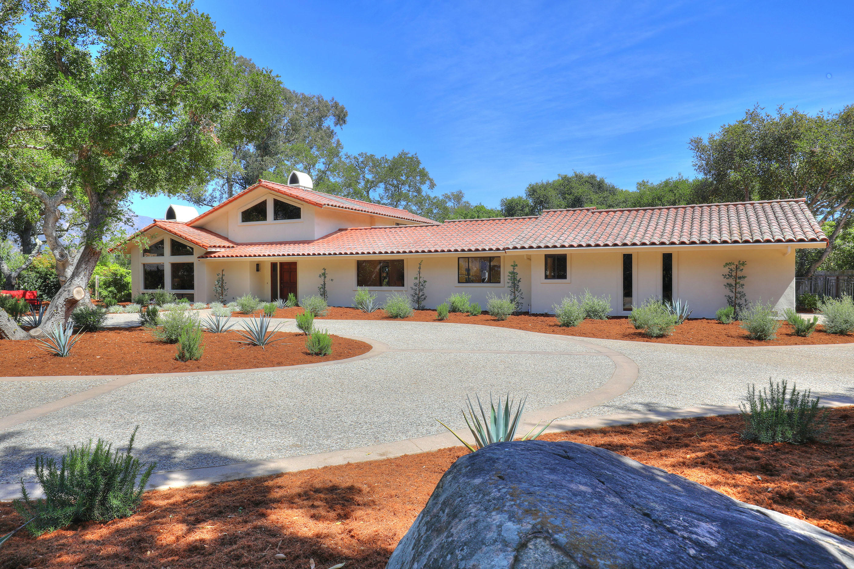 1674 Franceschi Road Santa Barbara, CA 93103 - Photo 3 of 25 a view of a house with swimming pool and sitting area