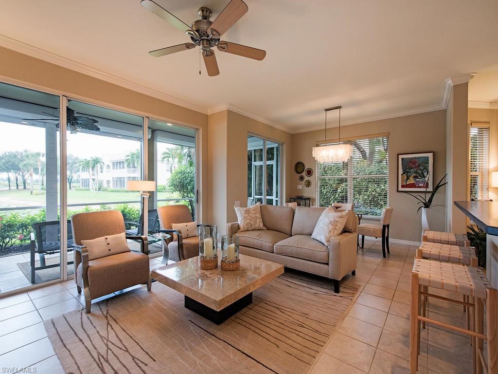 3220 Hamlet Drive, Unit 2 Naples, FL 34105 - Photo 4 of 17 a living room with furniture and a large window