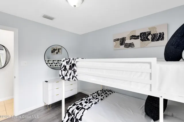 a view of wooden floor in a room