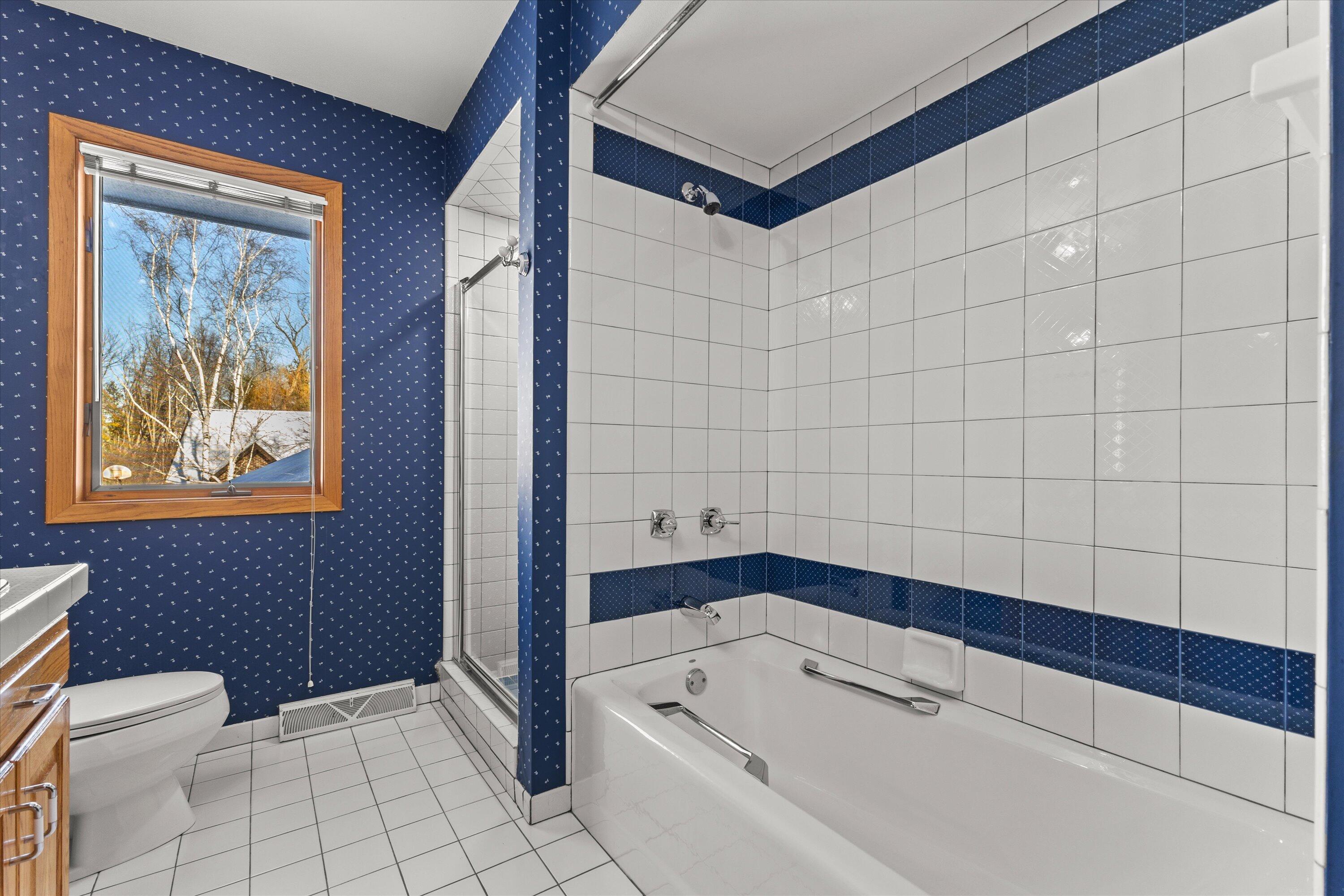 301 West Ravine Baye Road Bayside, WI 53217 - Photo 63 of 86 Separate Walk In Shower and Bathtub