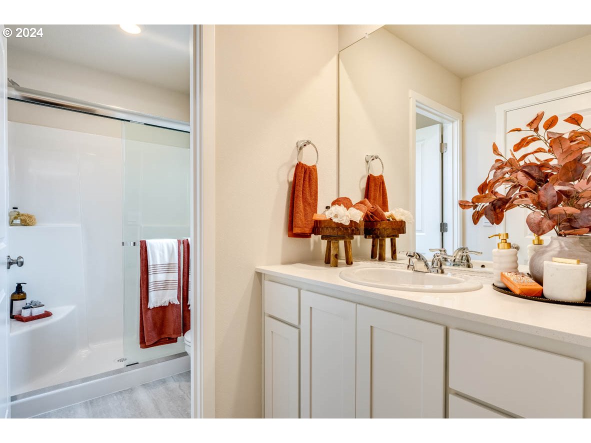 17508 Northwest 9th Avenue Ridgefield, WA 98642 - Photo 23 of 25 a bathroom with a sink and mirror