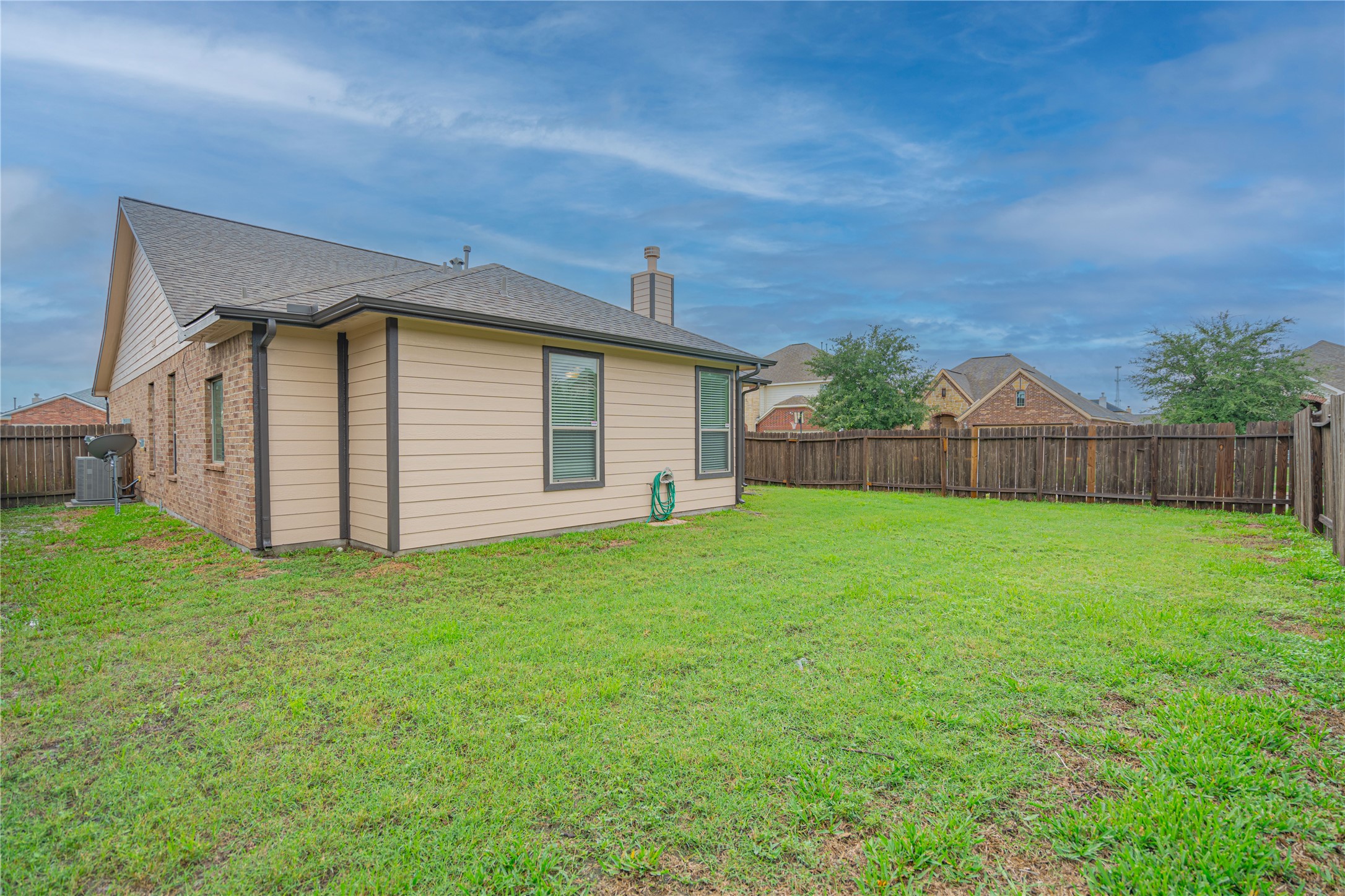 28514 Lockeridge Springs Drive Spring, TX 77386 - Photo 35 of 35 a backyard of a house with lots of green space
