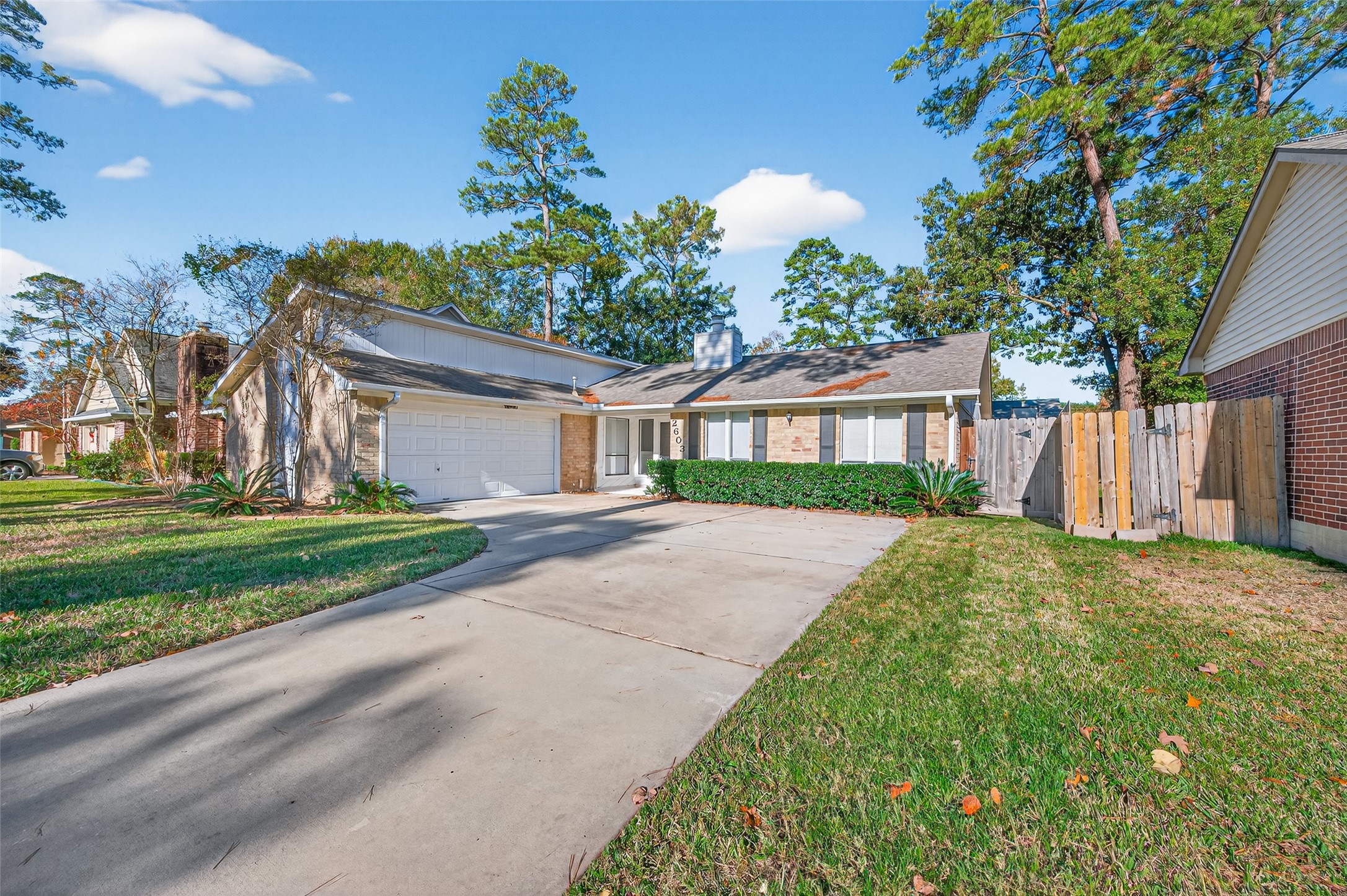 2603 Shady Bayou Lane Spring, TX 77373 - Photo 2 of 43 a front view of house with yard and green space