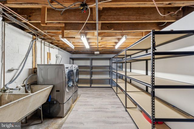 a view of storage and utility room