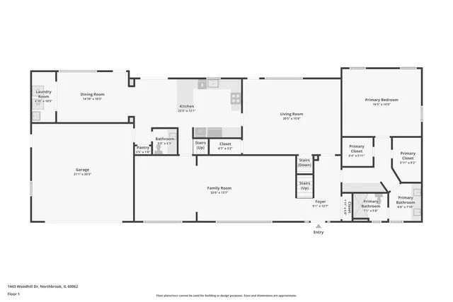 $1,225,000 | 1443 Woodhill Drive, Northbrook, IL 60062