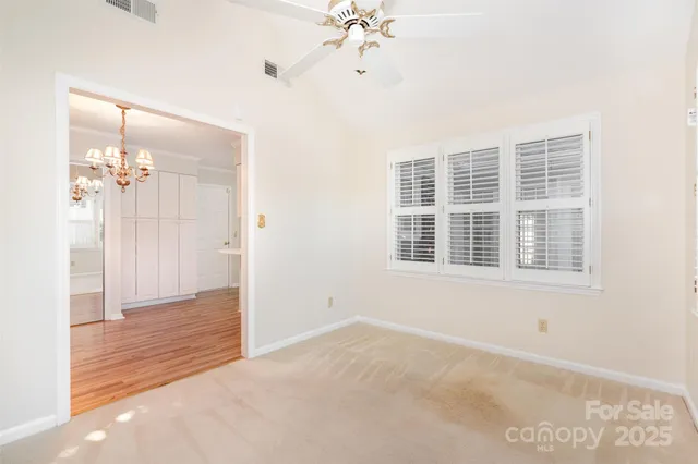 a view of an empty room