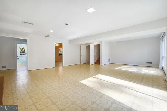 a view of an empty room