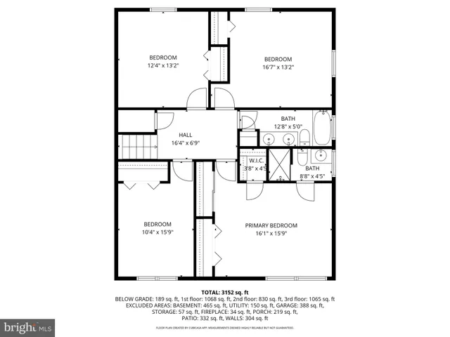 a black and white photo of a floor plan
