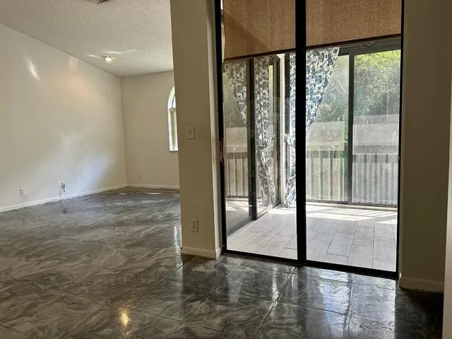 a view of a glass entrance door