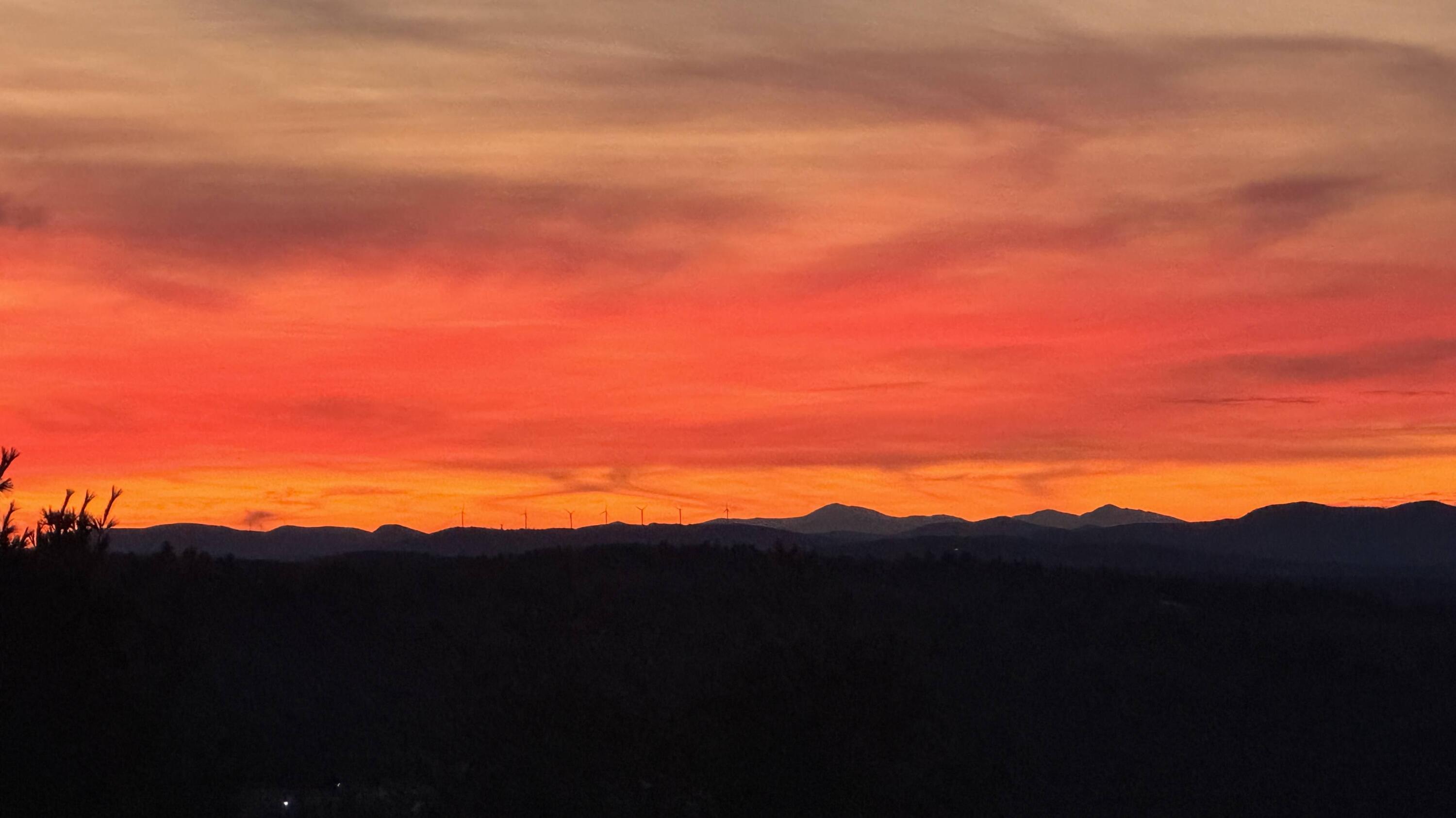 30 Lake View Drive New Sharon, ME 04955 - Photo 84 of 90 Orange sunset