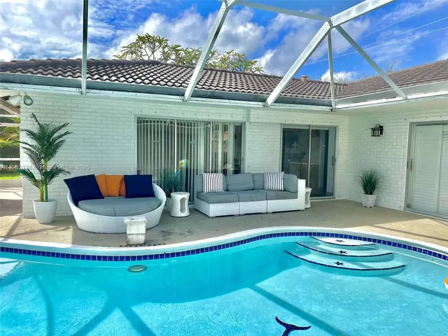 a view of a house with pool