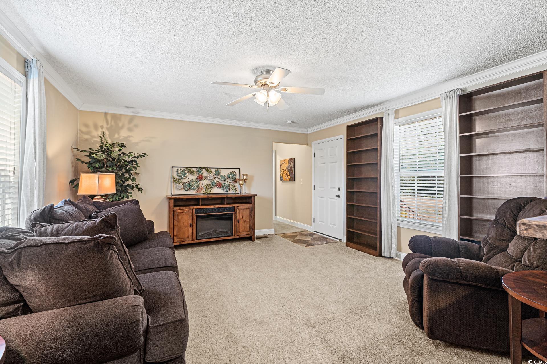 5148 Carriage Road Conway, SC 29527 - Photo 4 of 25 Living room featuring ceiling fan, light colored c