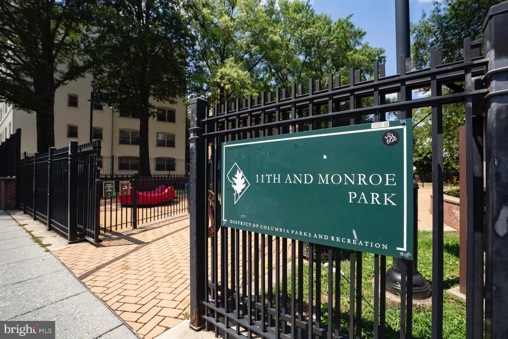 3511 13th Street Northwest, Unit 102 Washington, DC 20010 - Photo 17 of 23 a sign on the side of the building