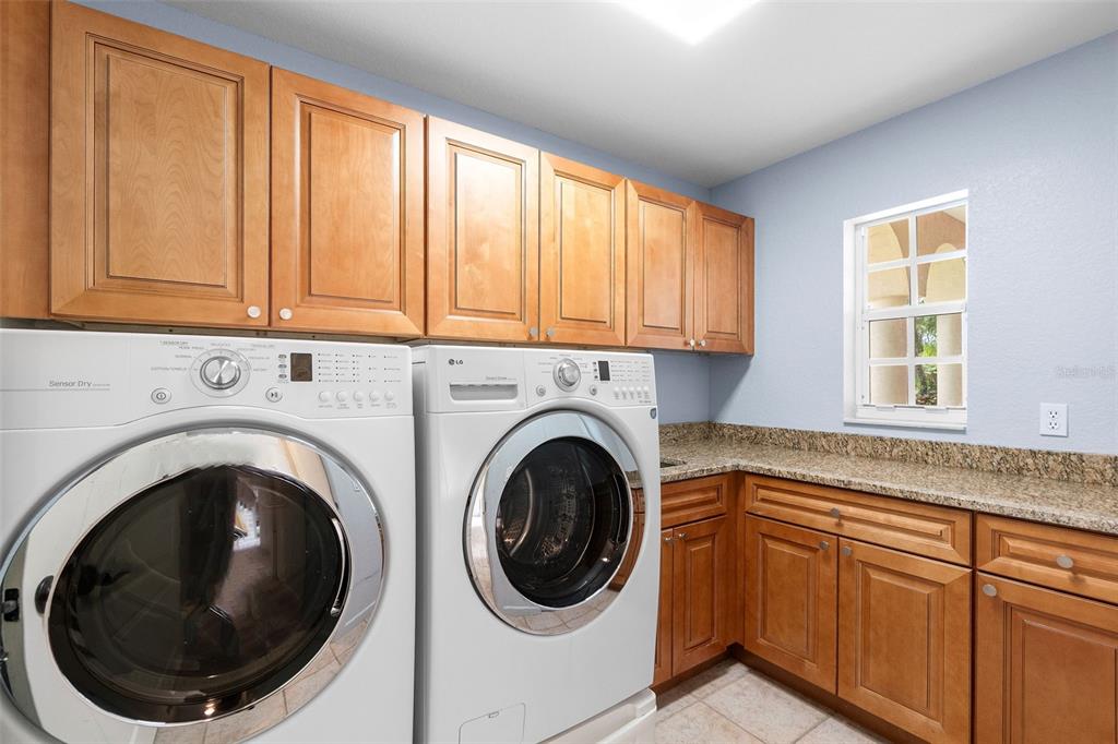 8356 Mareva Lane Sarasota, FL 34241 - Photo 41 of 44 a utility room with sink dryer and washer