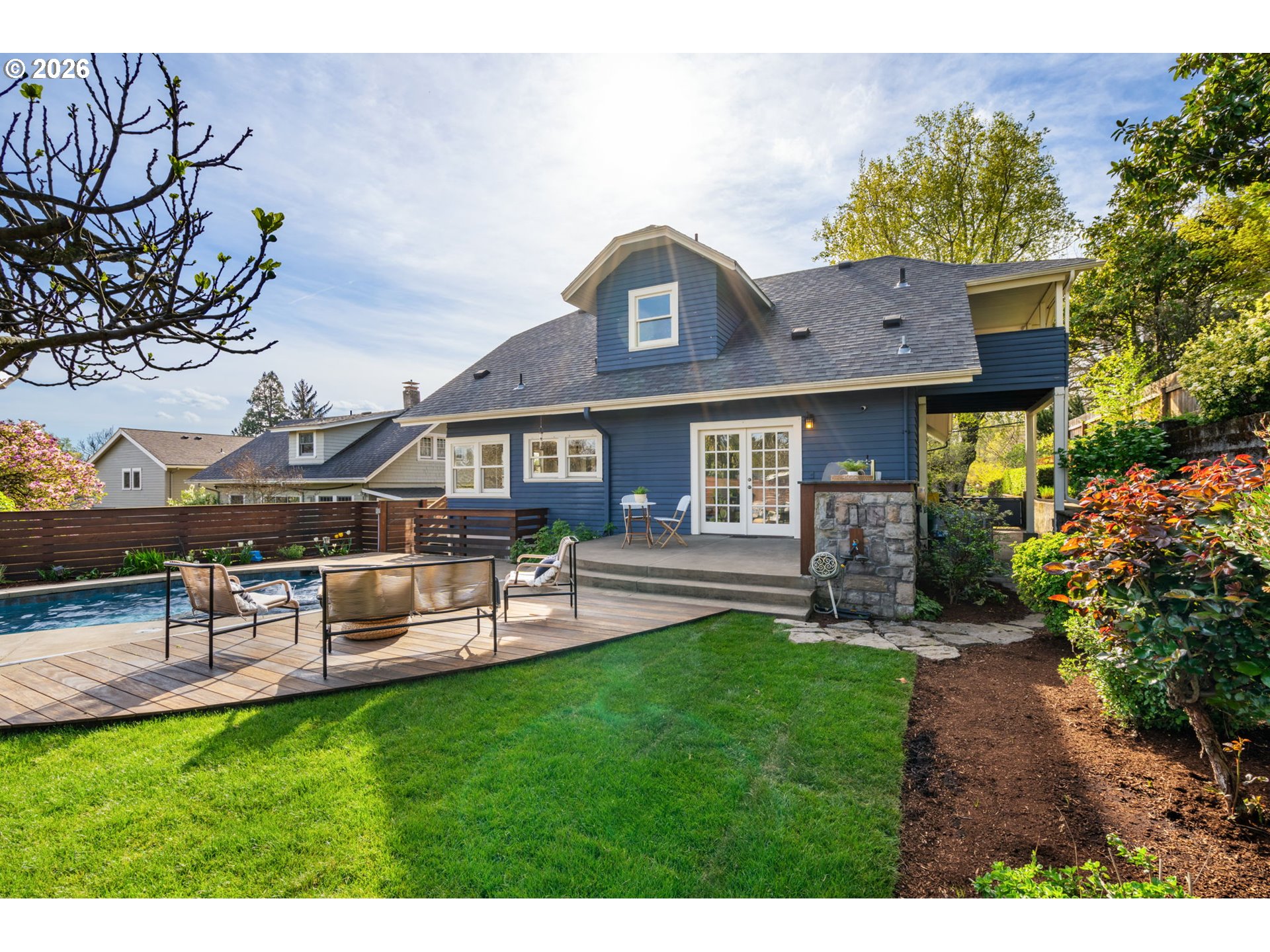 316 Northeast 44th Avenue Portland, OR 97213 - Photo 31 of 43 a view of a house with a yard porch and sitting area