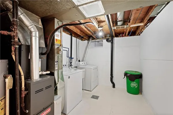 a view of storage and utility room