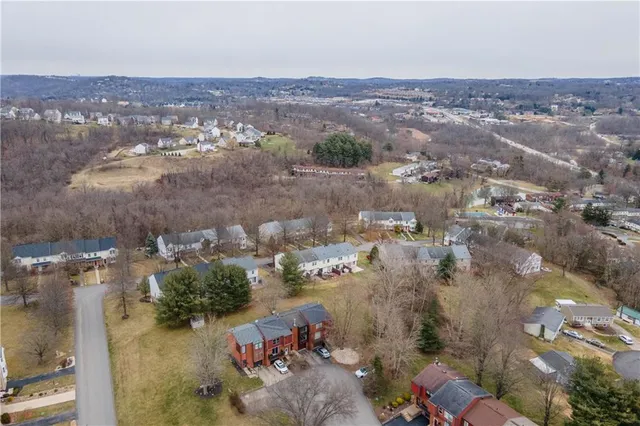 an aerial view of a city
