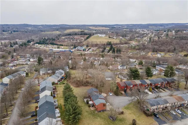 an aerial view of a city