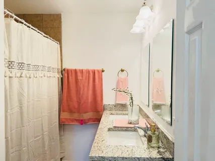 a very nice looking room with a large window