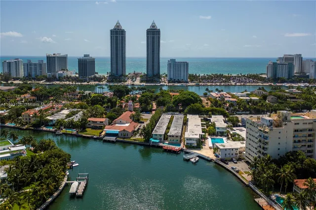 a view of a city with tall buildings