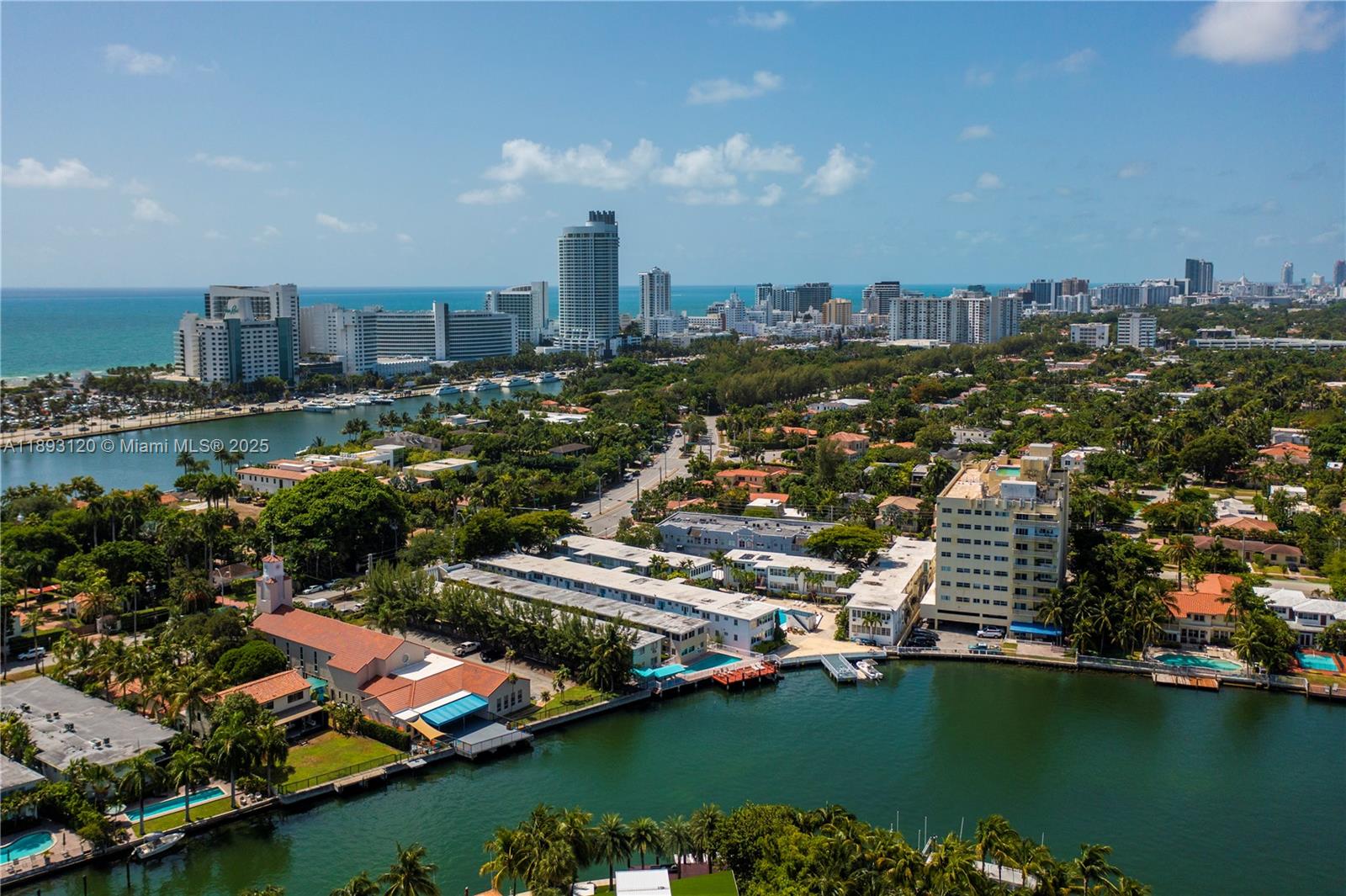 4720 Pine Tree Drive, Unit 2 Miami Beach, FL 33140 - Photo 23 of 23 an aerial view of residential houses with outdoor space