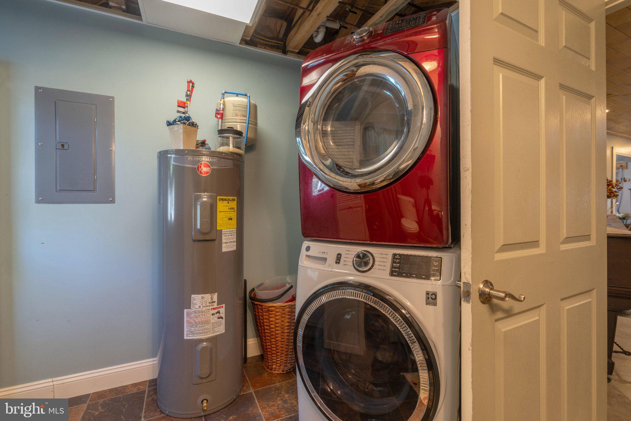 1002 Maple Lane Tyrone, PA 16686 - Photo 30 of 71 Modern laundry setup with vibrant colors.