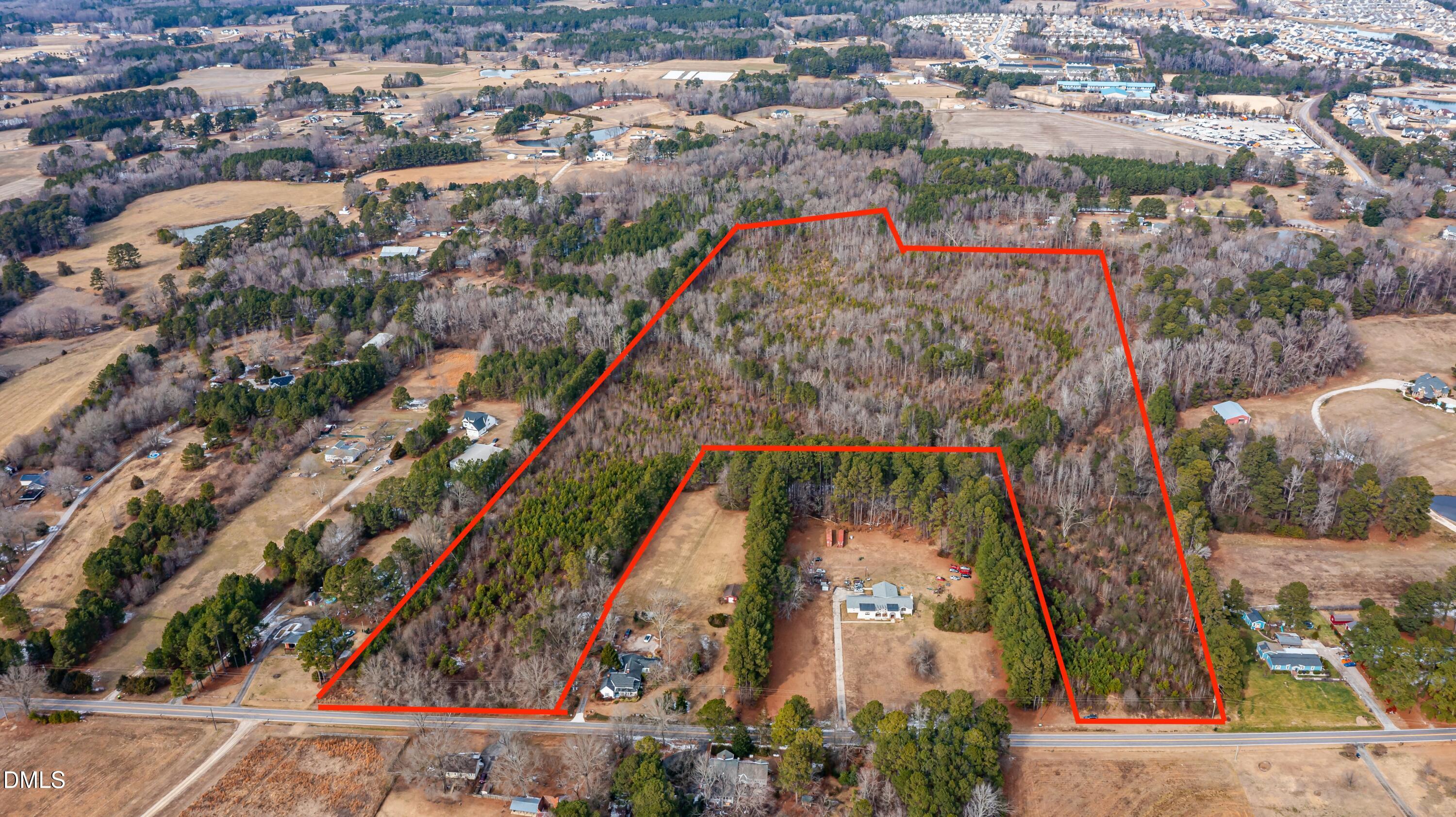 8501 Riley Hill Road Zebulon, NC 27597 - Photo 2 of 34 Approximate property lines, 2 parcels together equaling 42.92 acres