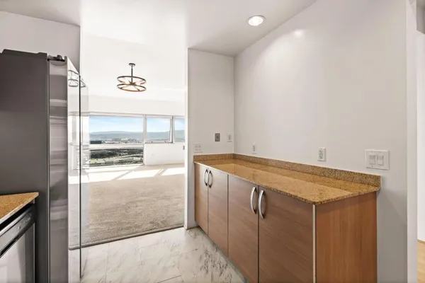 a view of an empty room