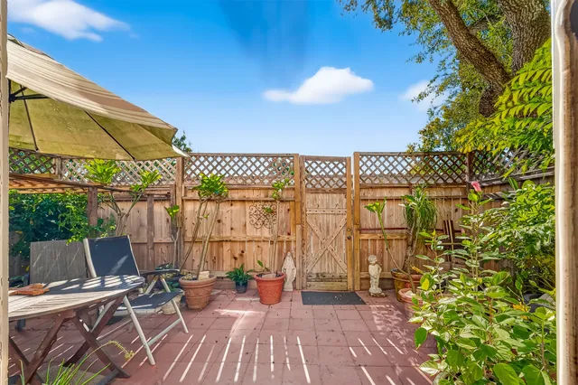 a view of outdoor space with seating area