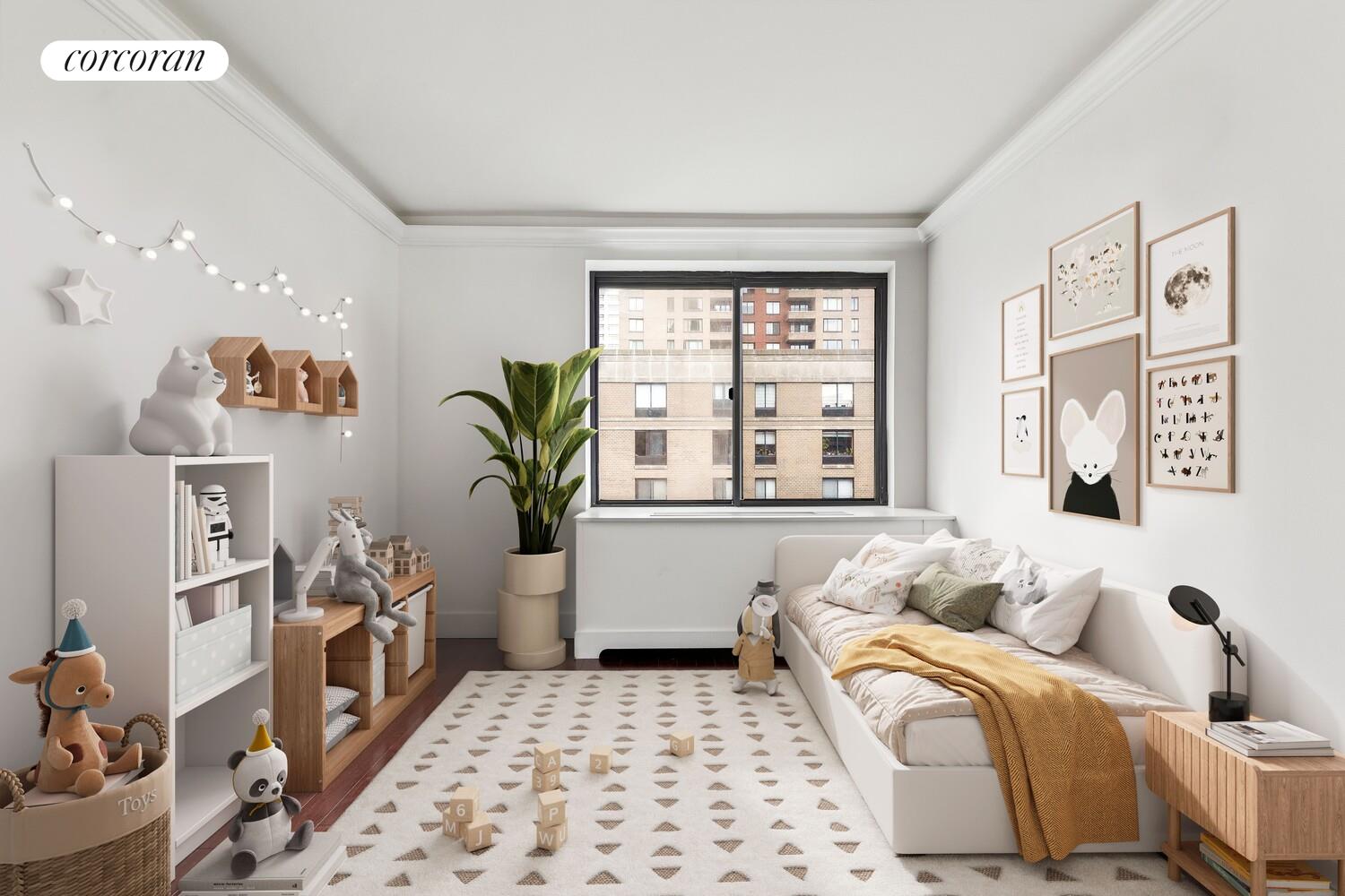 300 Rector Place, Unit 8ML Manhattan, NY 10280 - Photo 7 of 9 a bedroom with a bed and a window