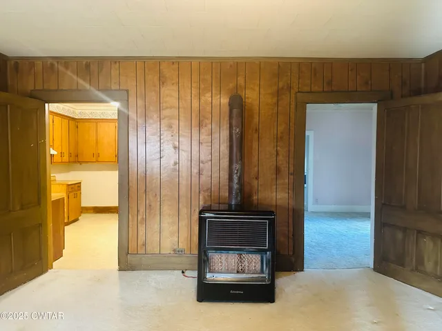 a view of hallway with livingroom