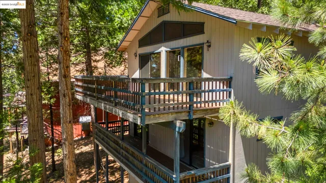 a front view of a house with balcony