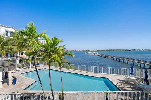 a view of a city with an ocean view