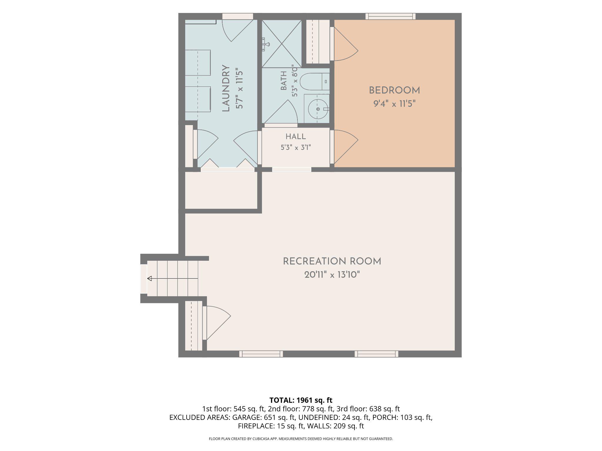8097 Winding Way Court Springfield, VA 22153 - Photo 36 of 44 1st Floor layout