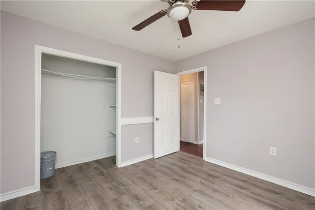 wooden floor in an empty room