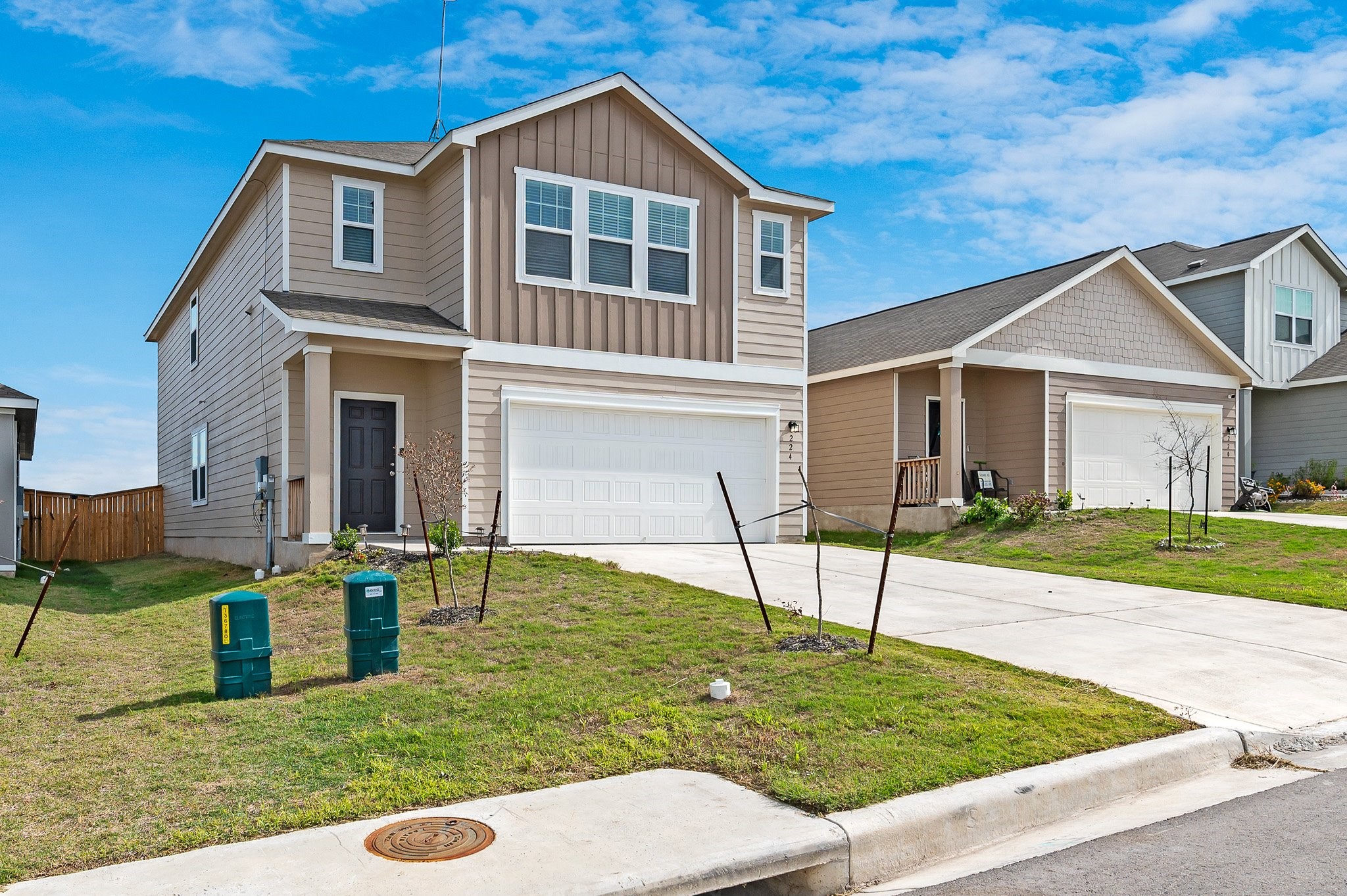 224 Night Riders Way Jarrell, TX 76537 - Photo 2 of 40 front view of house with a yard