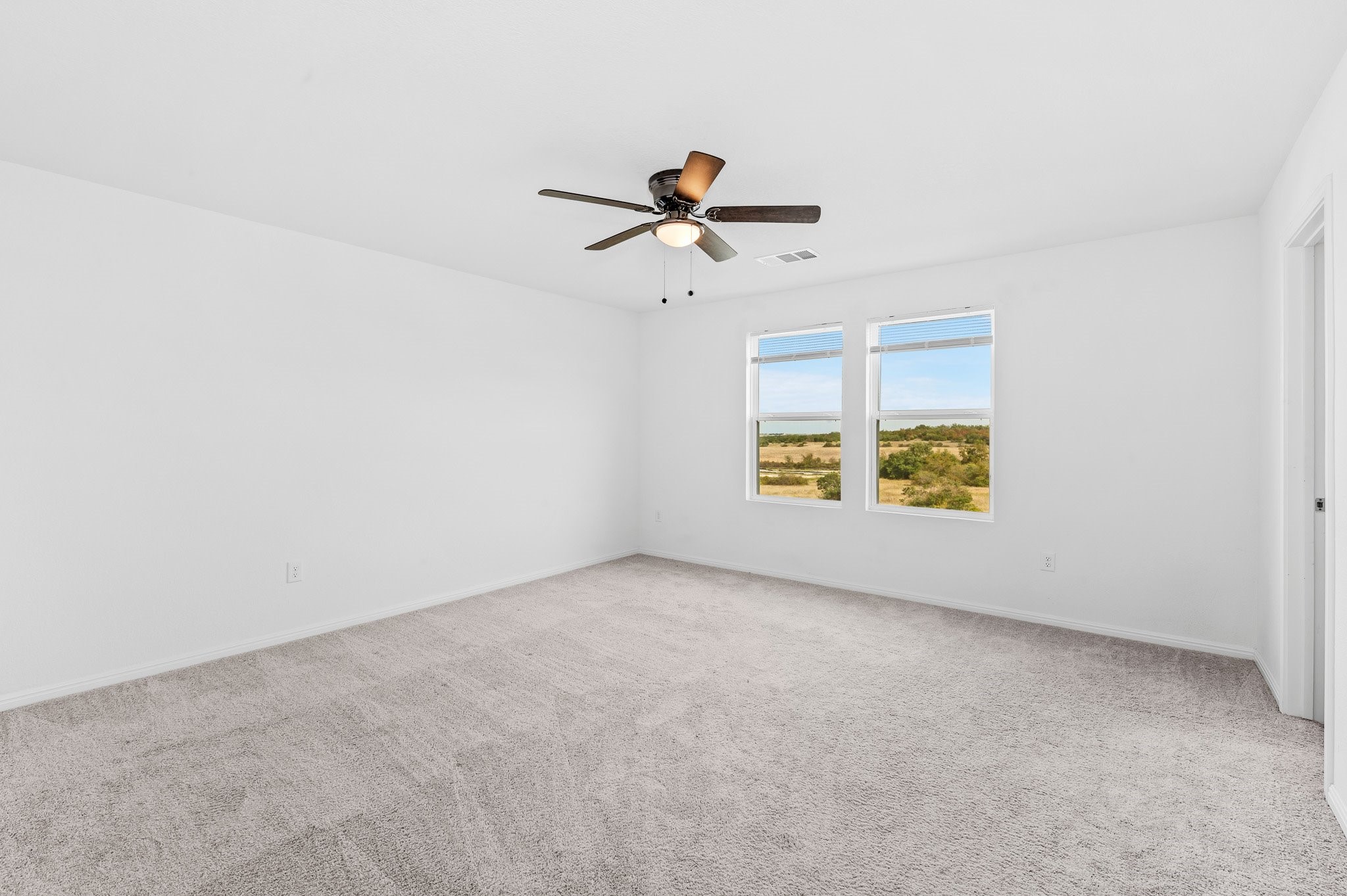 224 Night Riders Way Jarrell, TX 76537 - Photo 31 of 40 an empty room with windows and fan