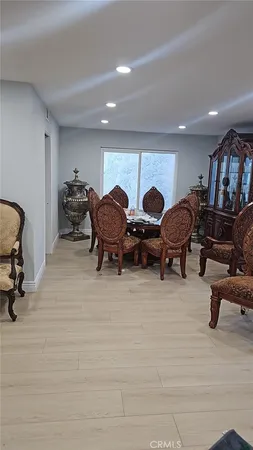 a room with furniture
