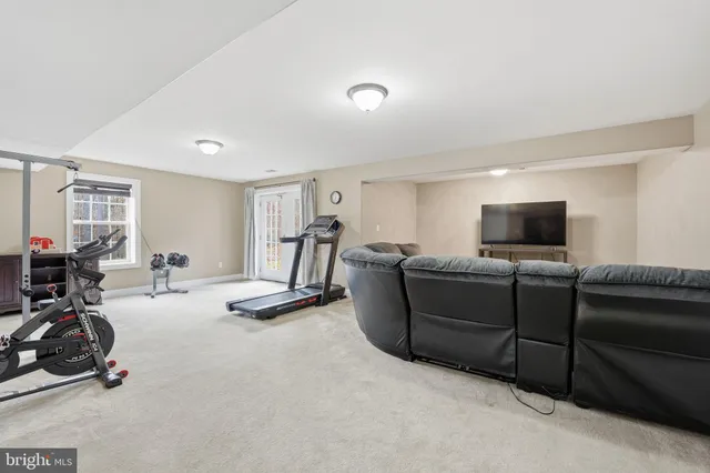 a backyard of a house with seating space