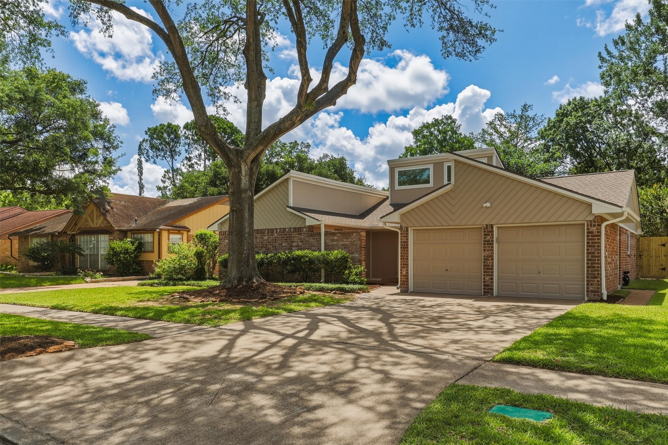 22411 Waynoka Road Katy, TX 77450 - Photo 2 of 34 Two car garage and double wide drieway.