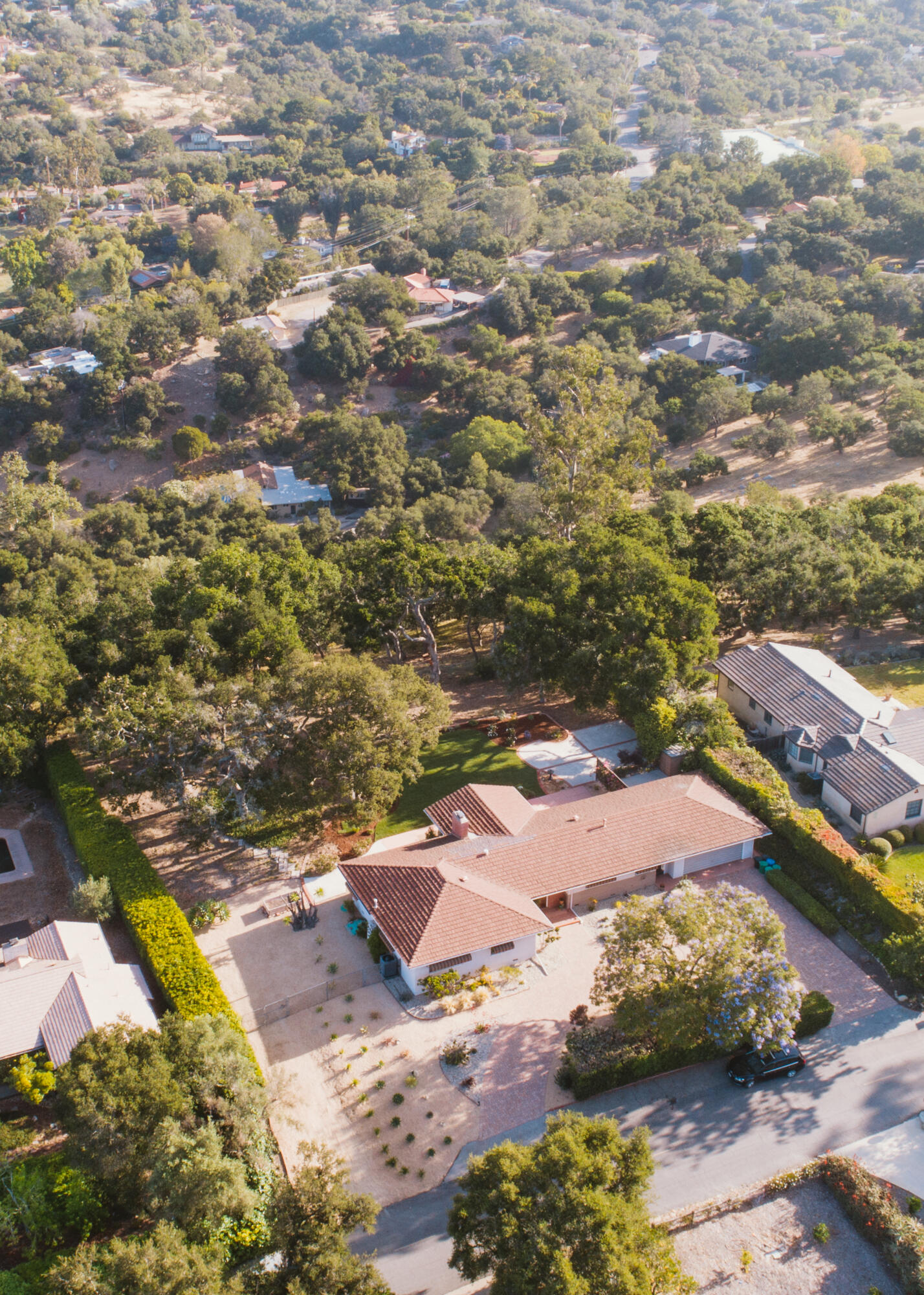 1714 Las Tunas Road Santa Barbara, CA 93103 - Photo 22 of 23 Aerial Above