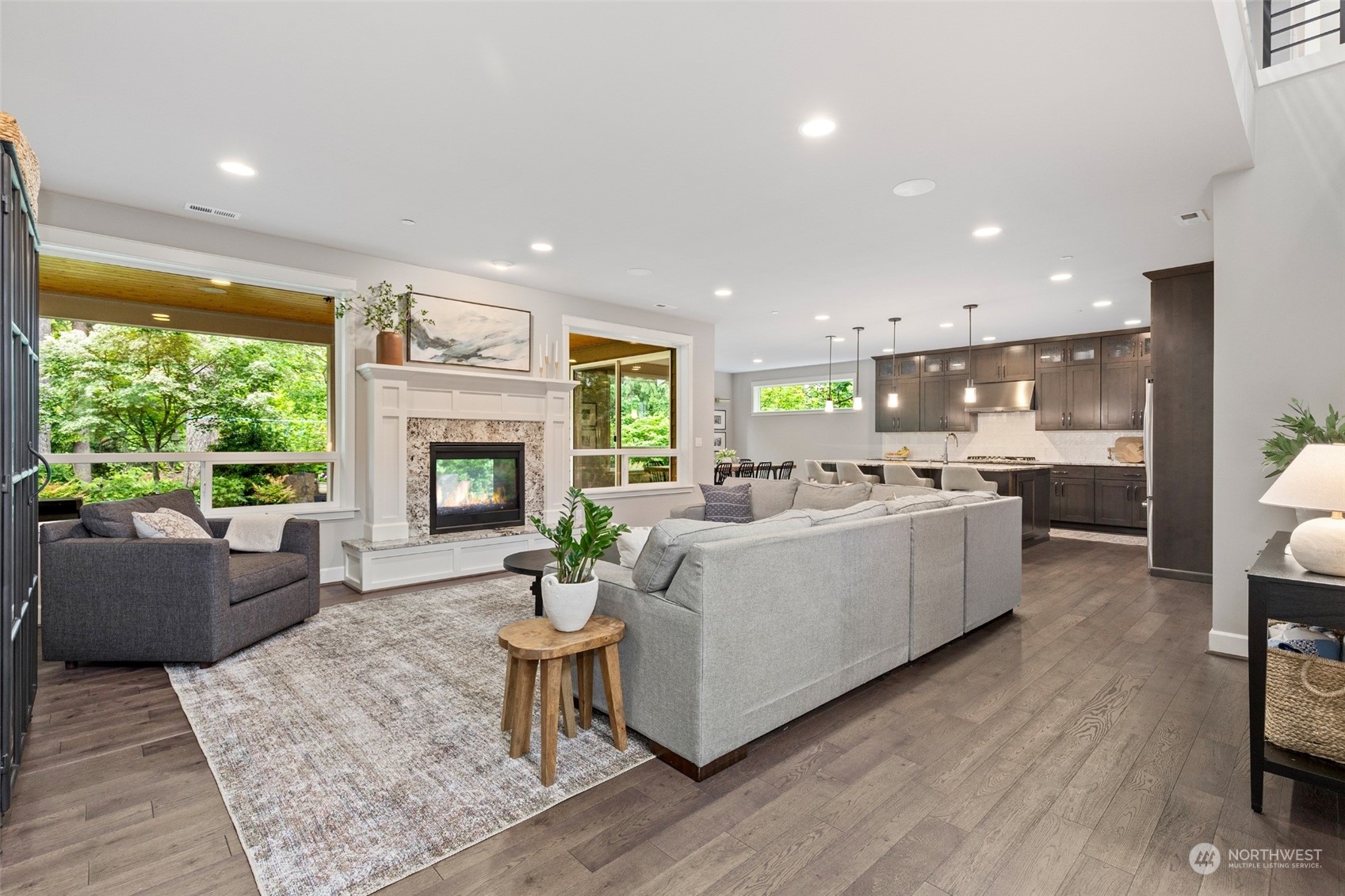 1607 233rd Street Southeast Bothell, WA 98021 - Photo 5 of 40 a living room with furniture fireplace and a large window