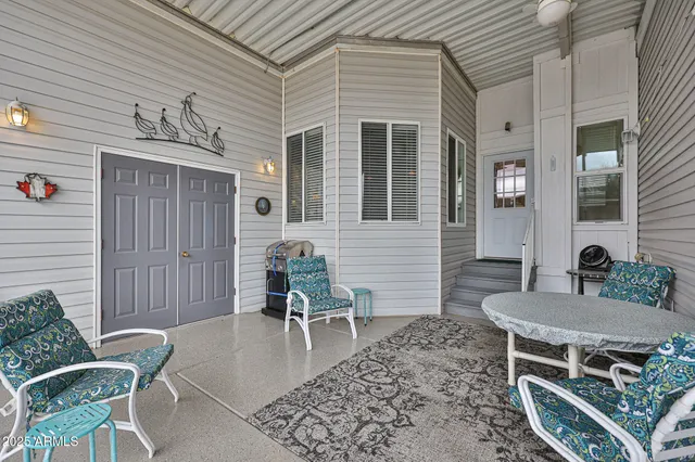 a living room filled with furniture