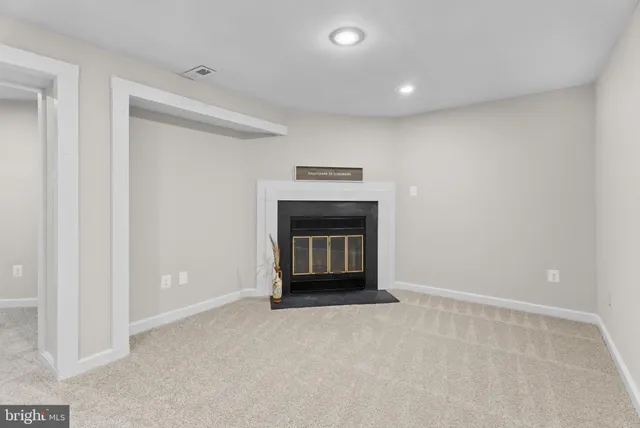 a view of an empty room