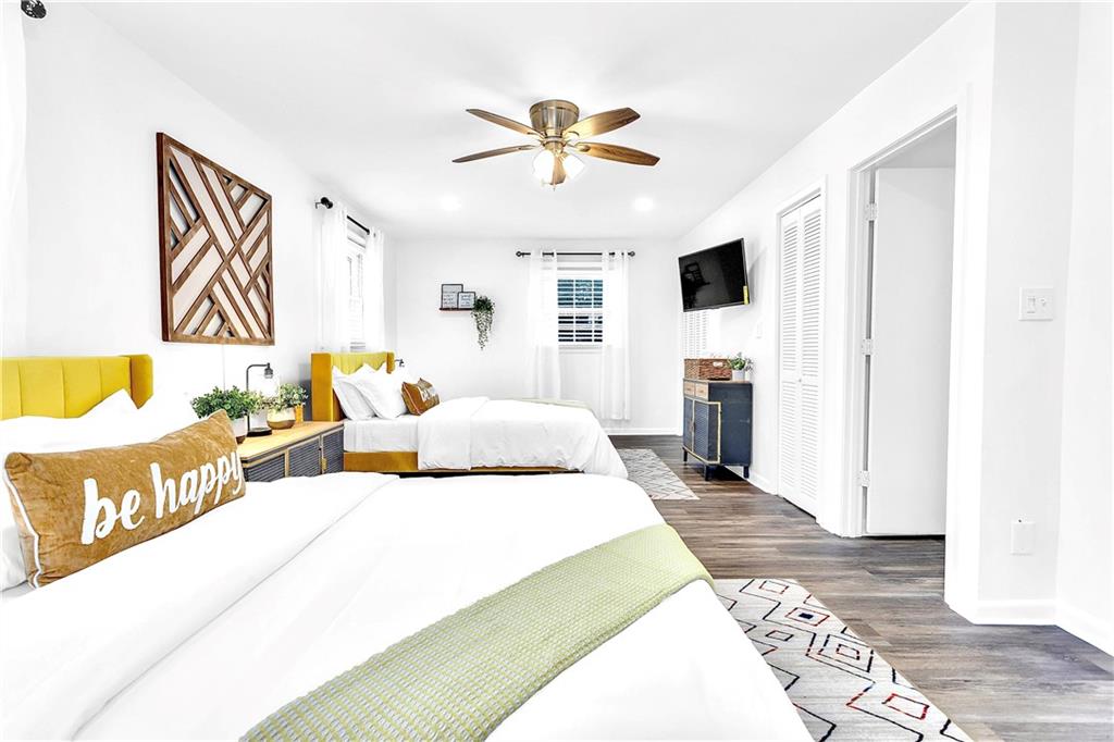 3571 Turner Heights Drive Decatur, GA 30032 - Photo 43 of 51 a bedroom with a large bed and a window